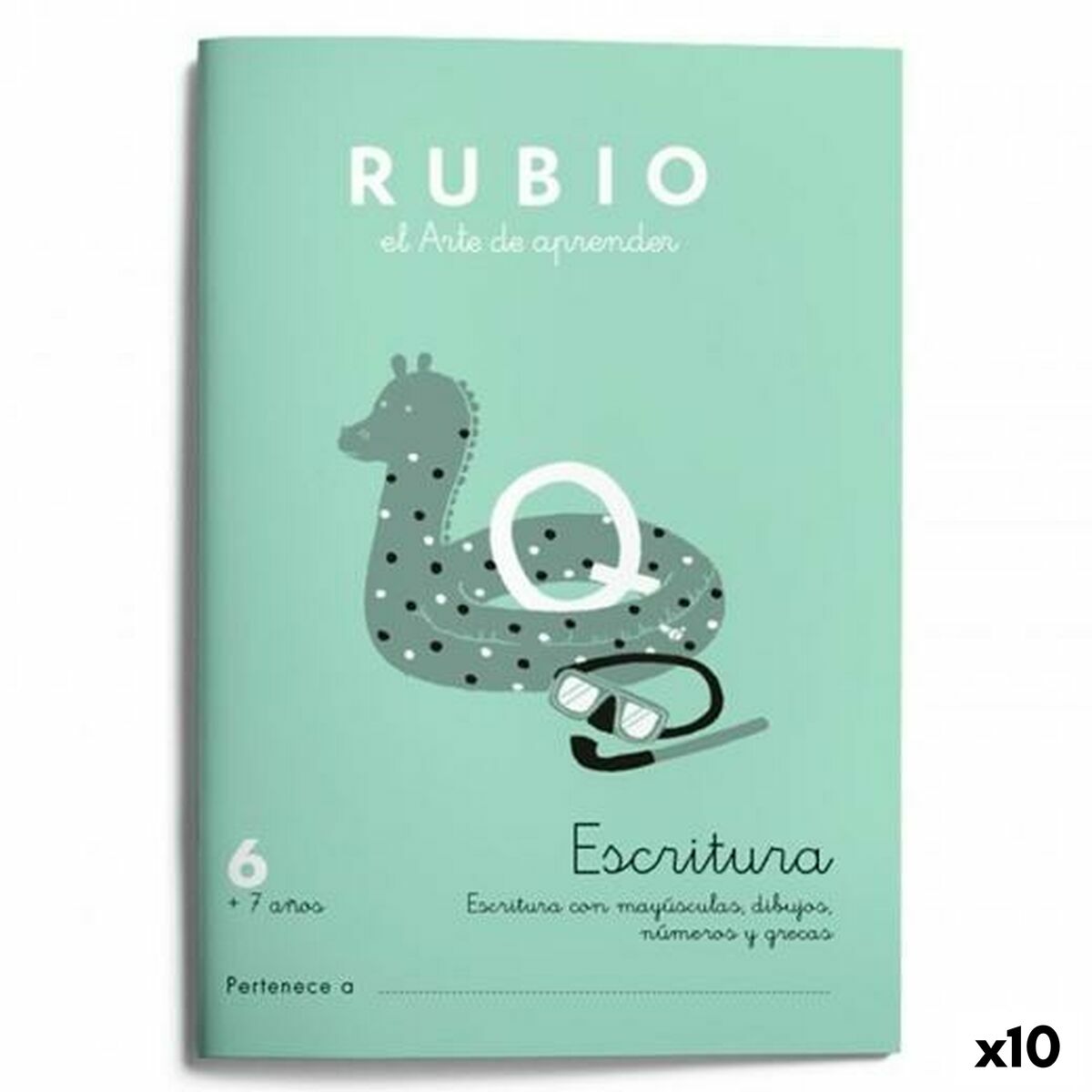 Writing and calligraphy notebook Rubio N&ordm;06 A5 Spanish 20 Sheets (10 Units)