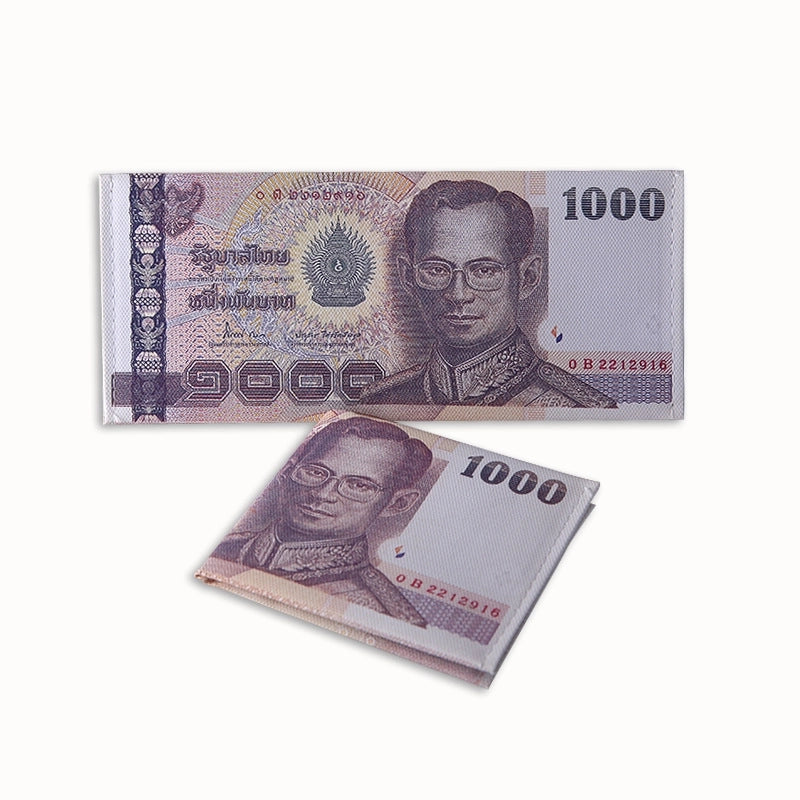 Unisex Geometric Canvas Open Coin Purses