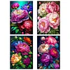 (Multi Style)Peony-Full Embroidery 3 Strands 11CT Stamped Cross Stitch-40*60CM-Large Size