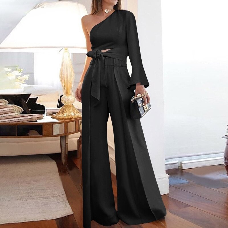 Ladies Elegant High Waist Jumpsuit