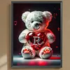 5D DIY Full Square Drill Diamond Painting Heart Bear Letter R Home Decor 35x45cm