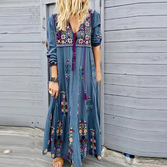 Maxi Dresses For Mature Older Women Over 40, 50, 60, 70 - OlderIn Seniors &  Elderly Fashion