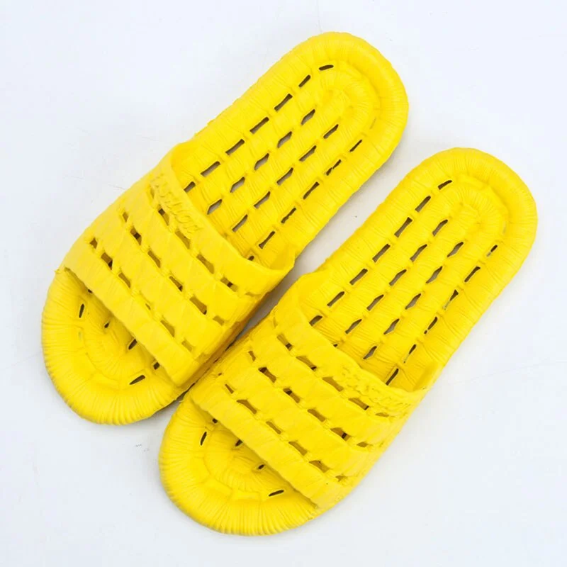 Slippers Women Indoor EVA Non-slip Hotel Summer Slippers Couple Unisex Bathroom Home Slippers Soft  Hallow Flat Shoes for Female