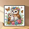 Diamond Painting-DIY Crystal Rhinestone Owl Mother