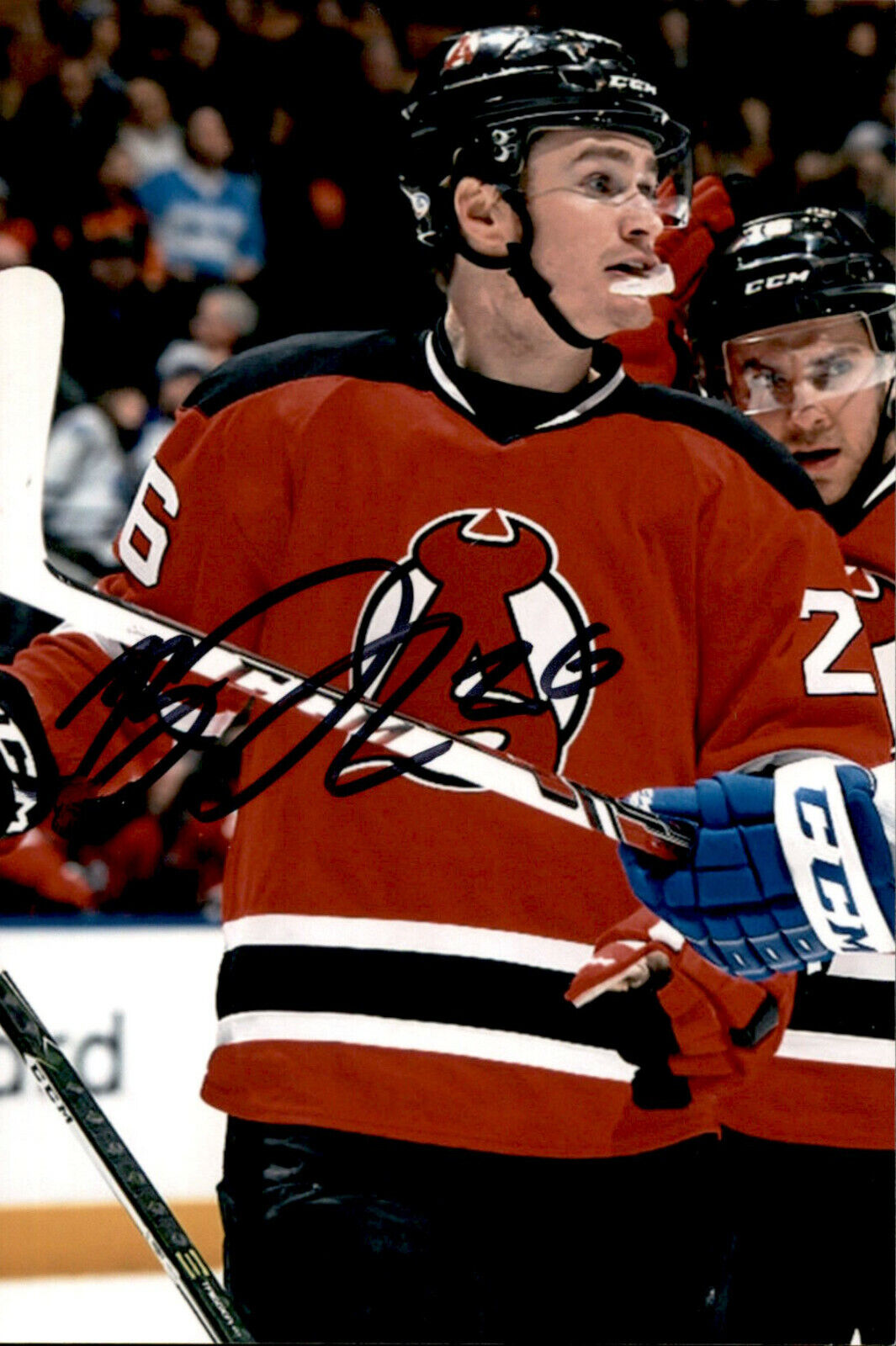 Ben Thomson SIGNED 4x6 Photo Poster painting ALBANY DEVILS / NEW JERSEY DEVILS #2