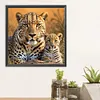 Savannah Lion-Full Round Diamond Painting 30*30CM