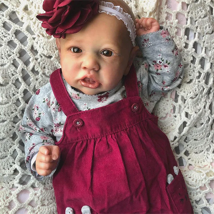 16" Fully Squishy Baby That Look Like a Real Baby Girl Named Zosia, Movable & Washable & Posable By Rebornartdoll® Rebornartdoll® RSAW-Rebornartdoll®