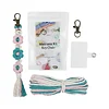 Daisy Flower Keychain Making Kits with Instruction Macrame Keychain Kit DIY Macrame Kits for Beginners Adults Handbags DIY Ornament Decor