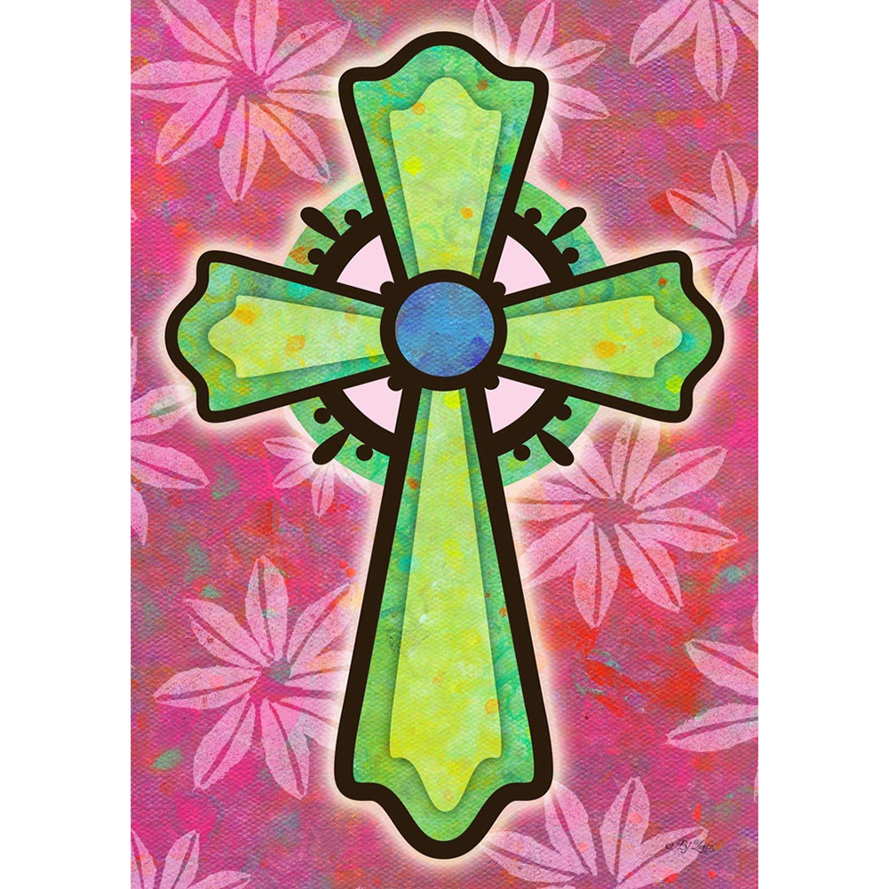 

(Multi-Size) Green Cross - Square Drill Diamond Painting, 20*30cm, 501 Original