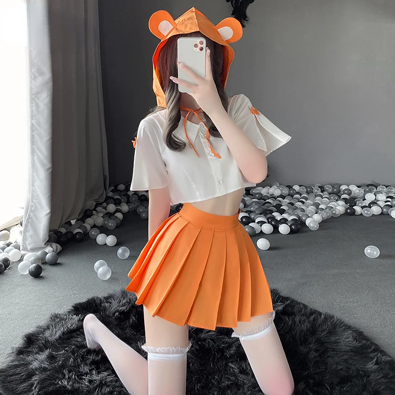 Kawaii Anime Uniform Mini Skirt Lingerie Roleplay Outfits SP18099