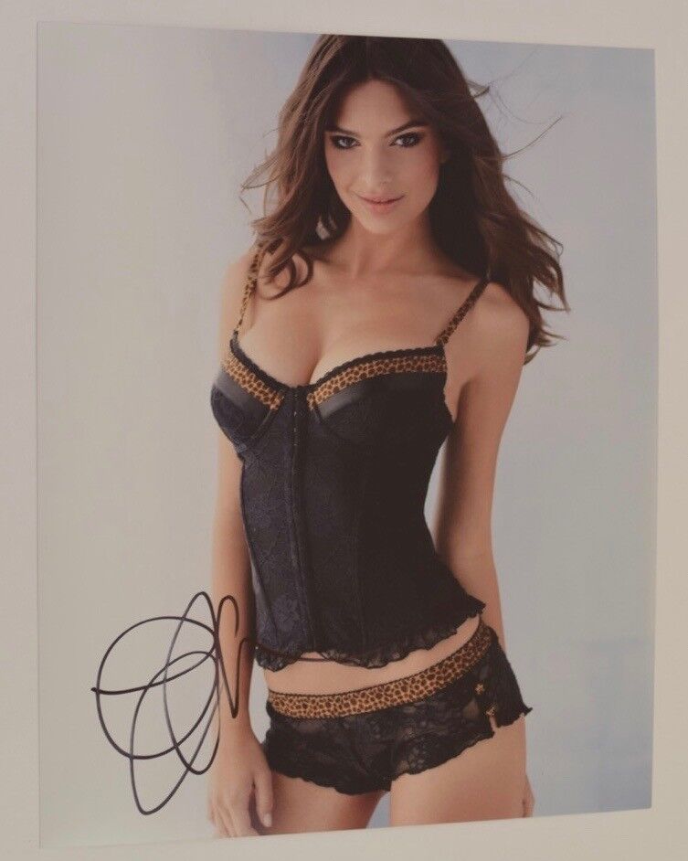 Emily Ratajkowski Signed Autographed 11x14 Photo Poster painting Hot Sexy Model COA VD