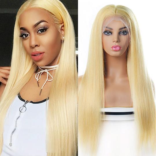 Elegant Blonde Long Wig Straight Wig