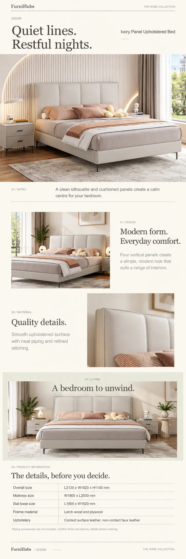 Upholstered Bed 243236