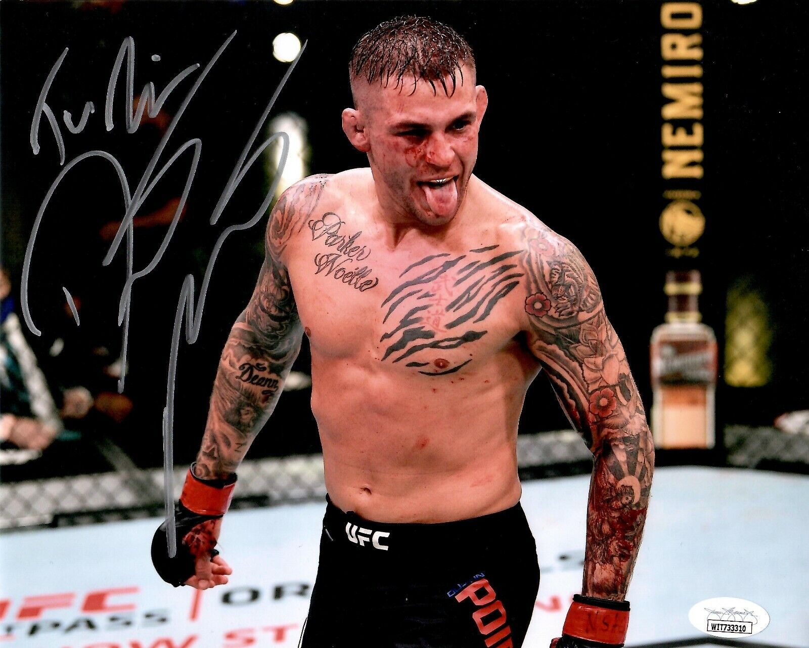 Dustin Poirier autographed signed inscribed 8x10 Photo Poster painting UFC JSA Witness