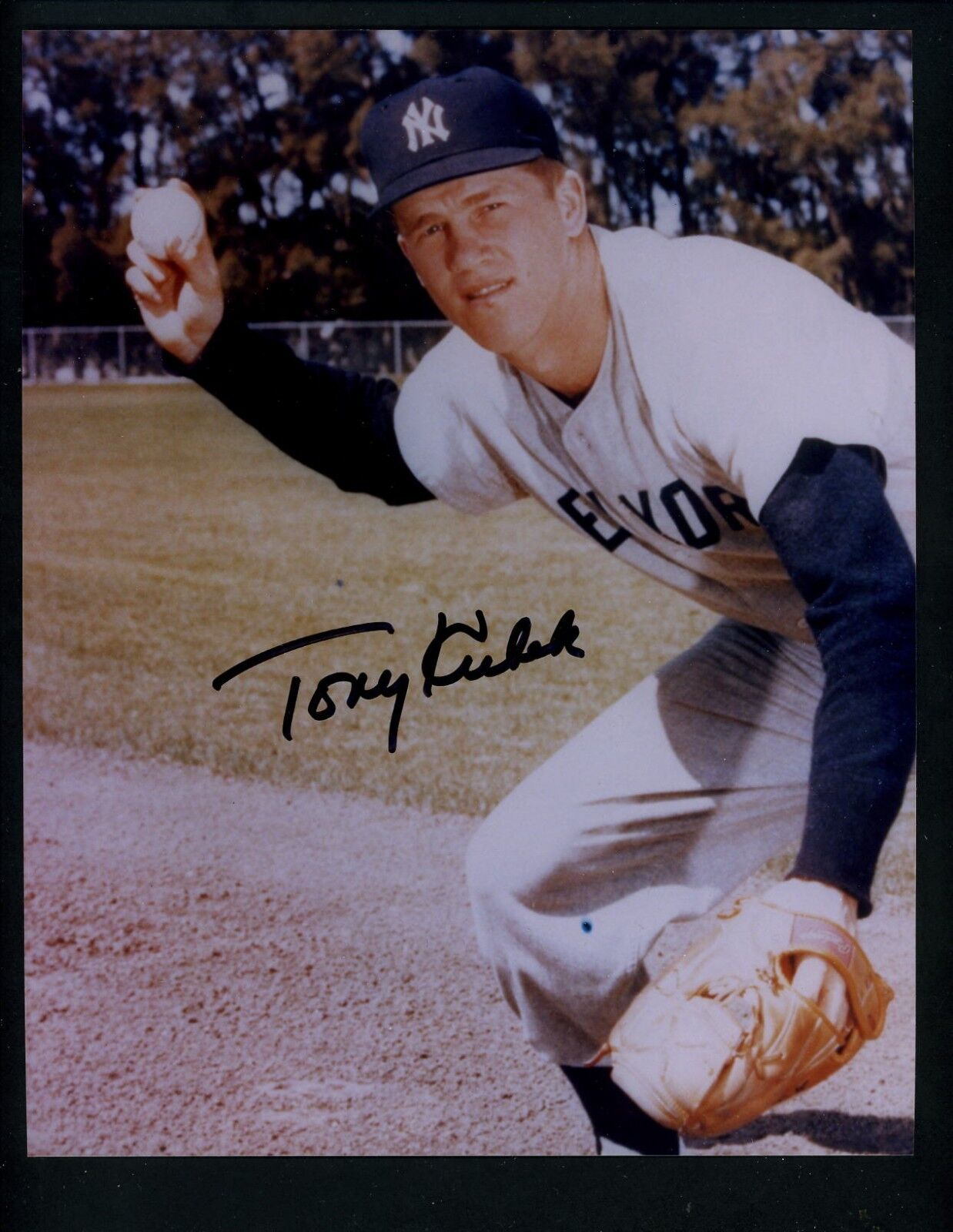 Tony Kubek Signed Autographed 8 X 10 Color Photo Poster painting New York Yankees