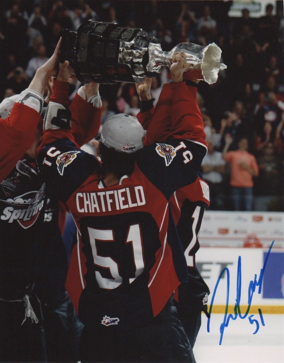 Windsor Spitfires Jalen Chatfield Signed Autographed 8x10 NHL Photo Poster painting COA #9