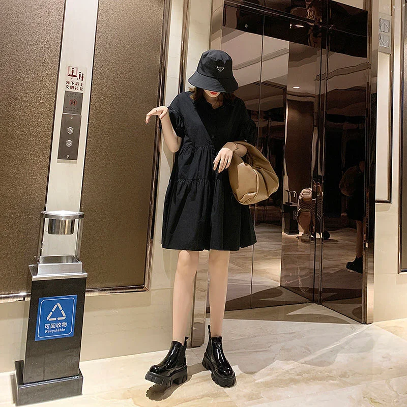 Women's Leather Boots Fashion Womens Shoes 2021 Chelsea Round Toe Booties Ladies Low Heels booties Boots-women  Winter