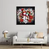 Christmas Snowman-14CT Stamped Cross Stitch 40*40cm/15.75*15.75in