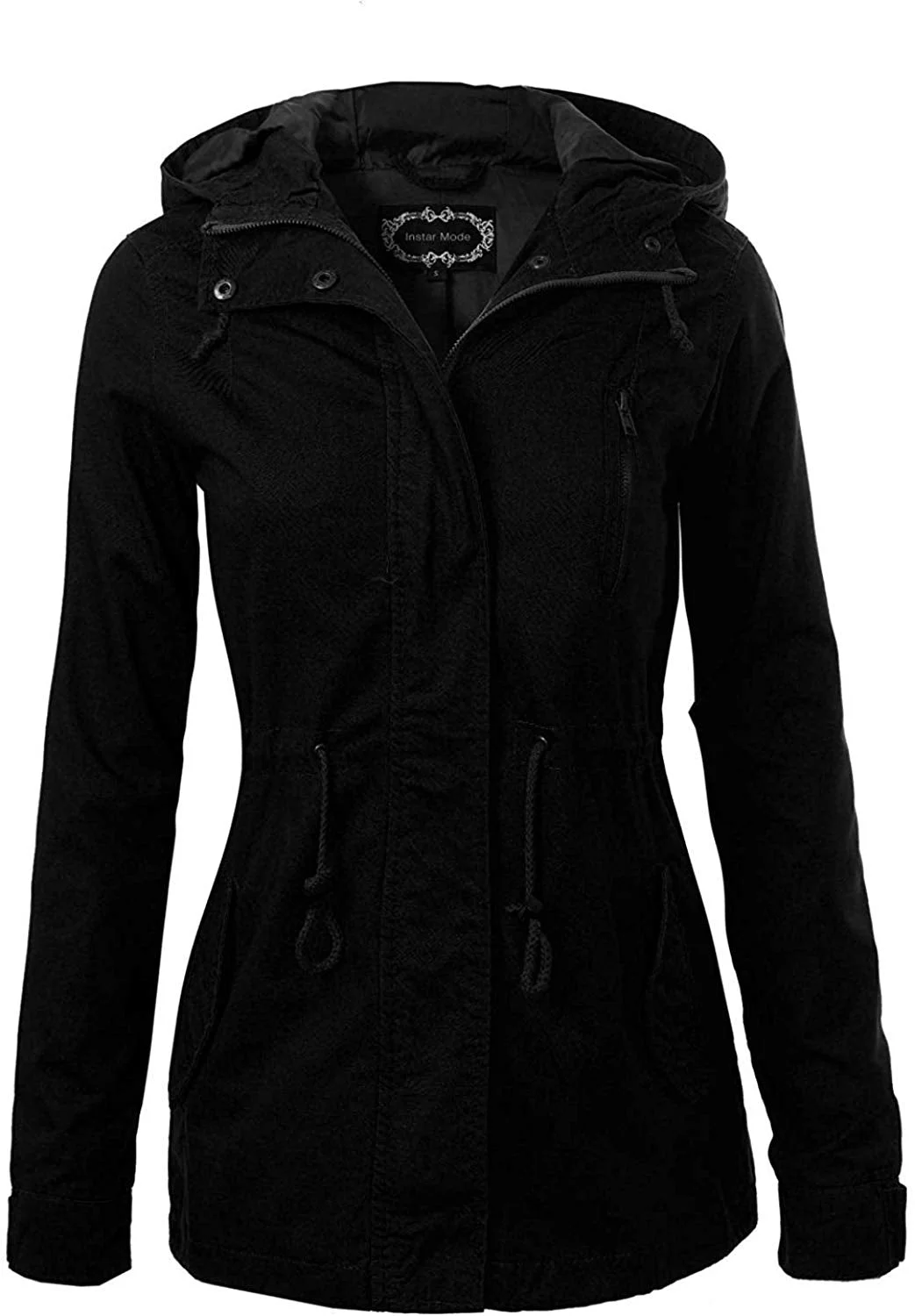 Women's Military Anorak Safari Hoodie Jacket