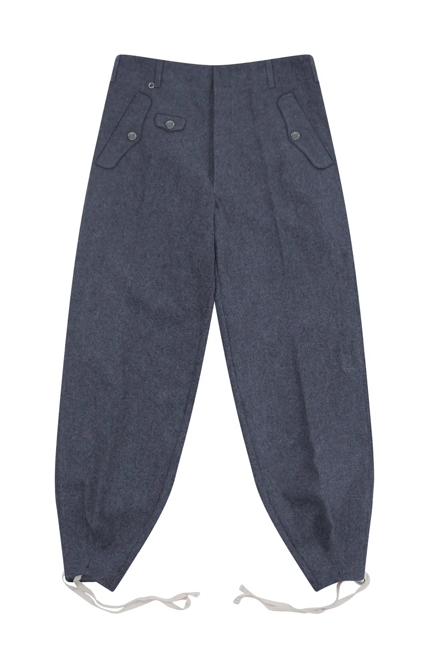   Luftwaffe German Fallschirmj&auml;ger M38 Blue Grey Wool Jump Trousers German-Uniform
