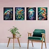 4Pack Sea Animals-Full Round Diamond Painting(30x40cm)