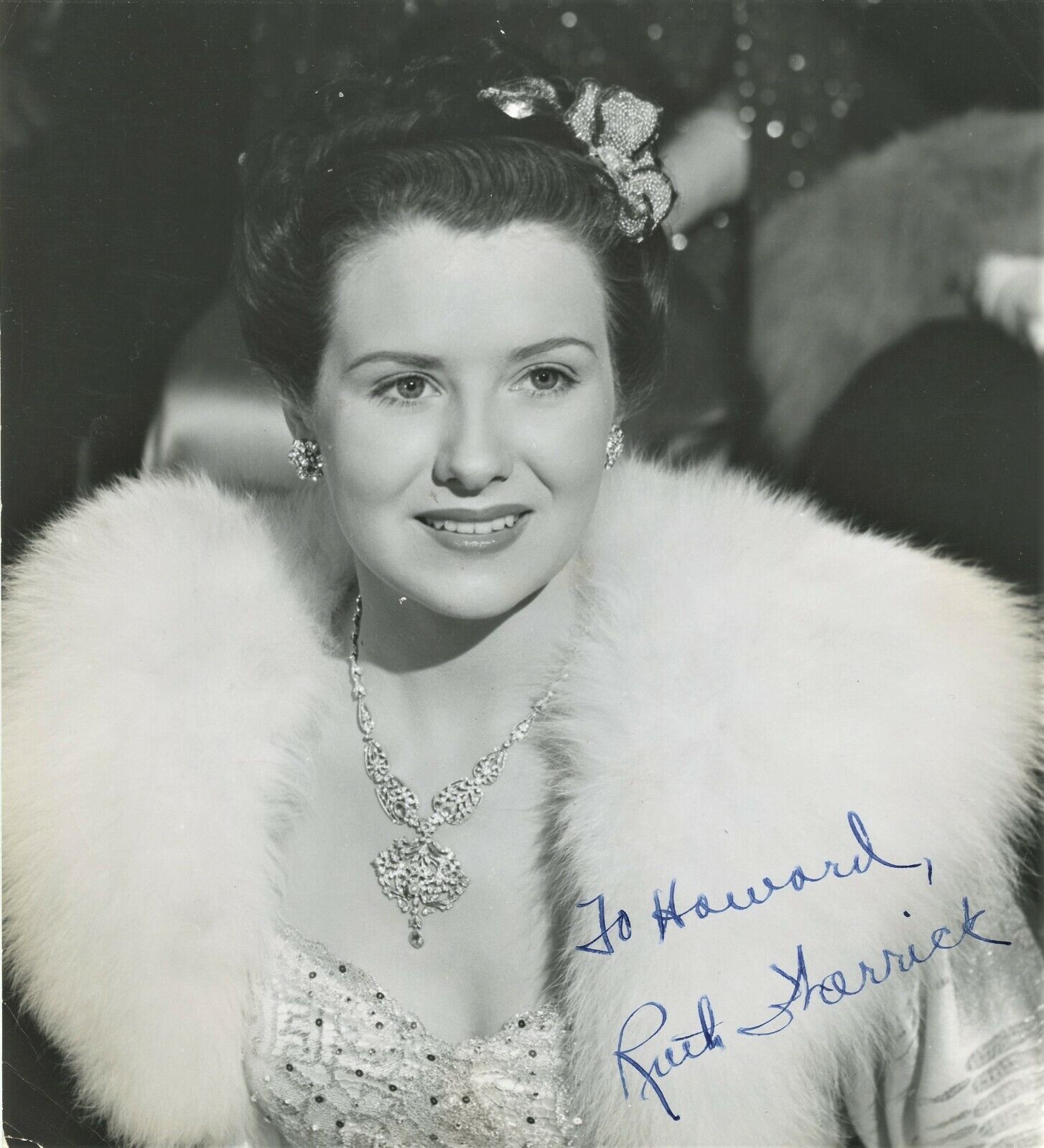 Vintage RUTH WARRICK Signed Photo Poster painting