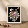 Framed Pearl Diamond Painting - Special Shaped - Colorful Flower Baskets (17x22cm)