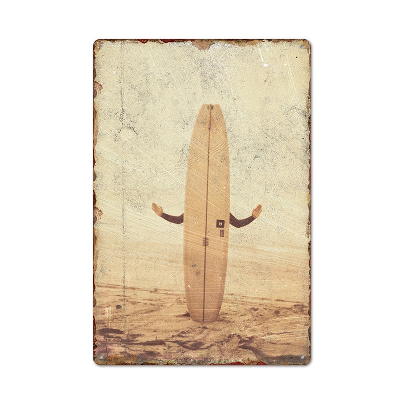 Beach Artistic Letter Landscape Iron Mural Wall Art