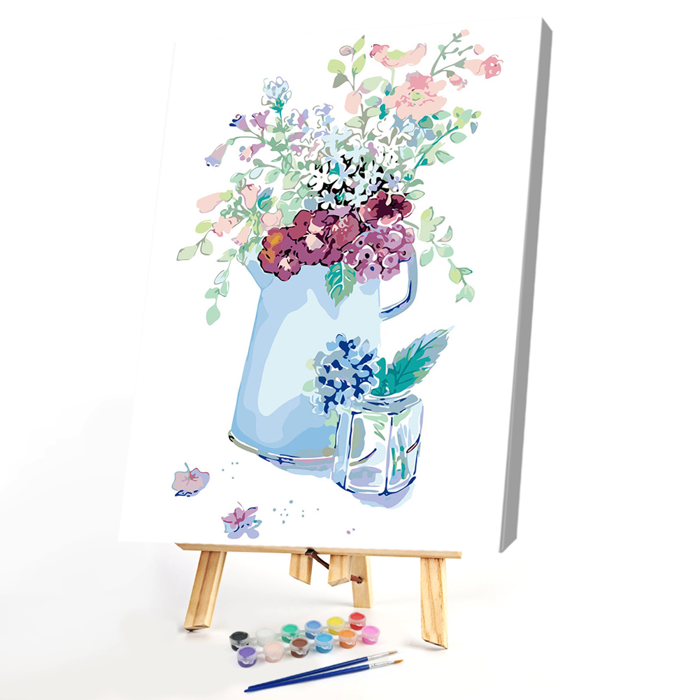 

40*50cm - Paint By Numbers - Floral, 501 Original