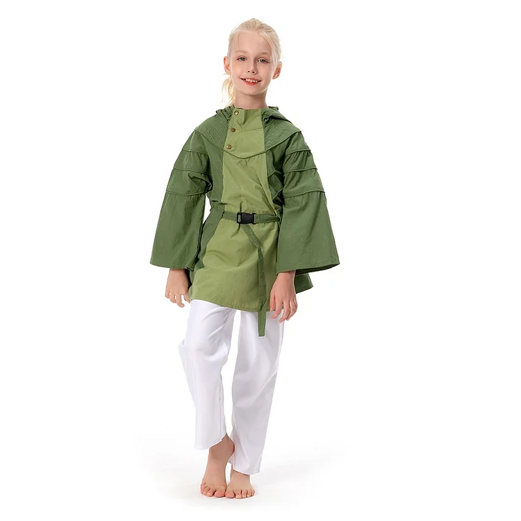 Kids Children Obi-Wan Kenobi Leia Cosplay Costume Coat Outfits Halloween Carnival Suit