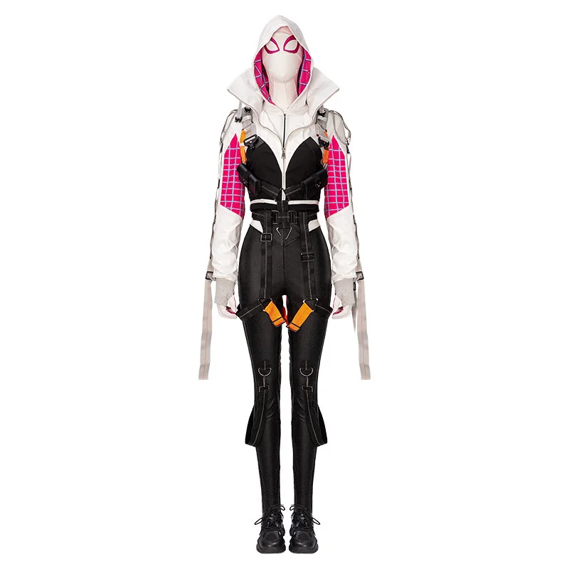 Spider Gwen Stacy Cosplay Costume Spiderman Across the Spider Verse Suit