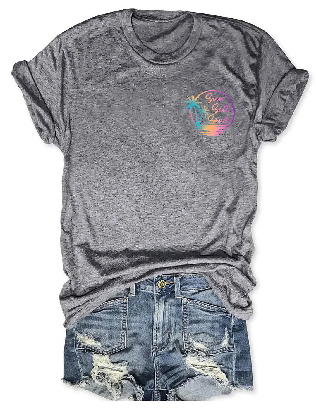 Retro Summer Sun Salt Sand T-shirt