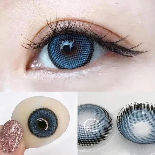 Dawn Blue Colored Contact Lenses For Cosplay Party 14.5mm