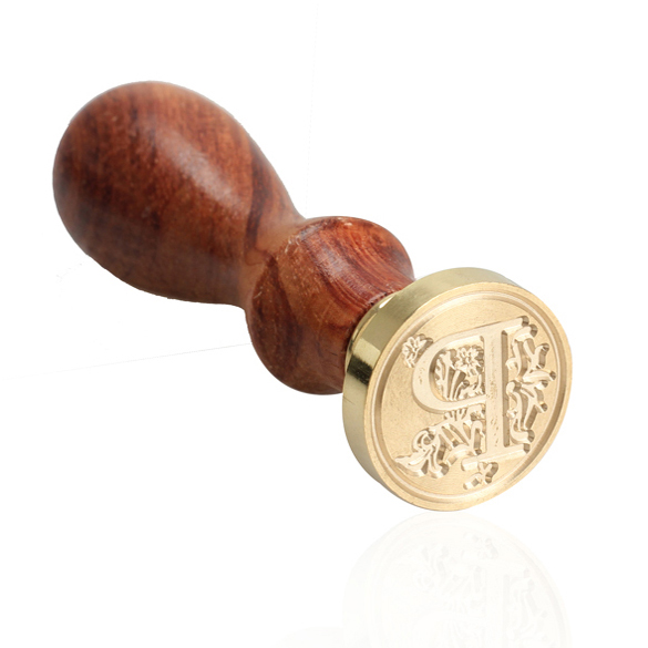 

Alphabet Letter P Retro Wood Sealing Wax - Wax Seal Stamp, 501 Original