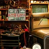 [Grande Taille]Garage de papa - Panneaux en &eacute;tain m&eacute;tallique(30*40cm)