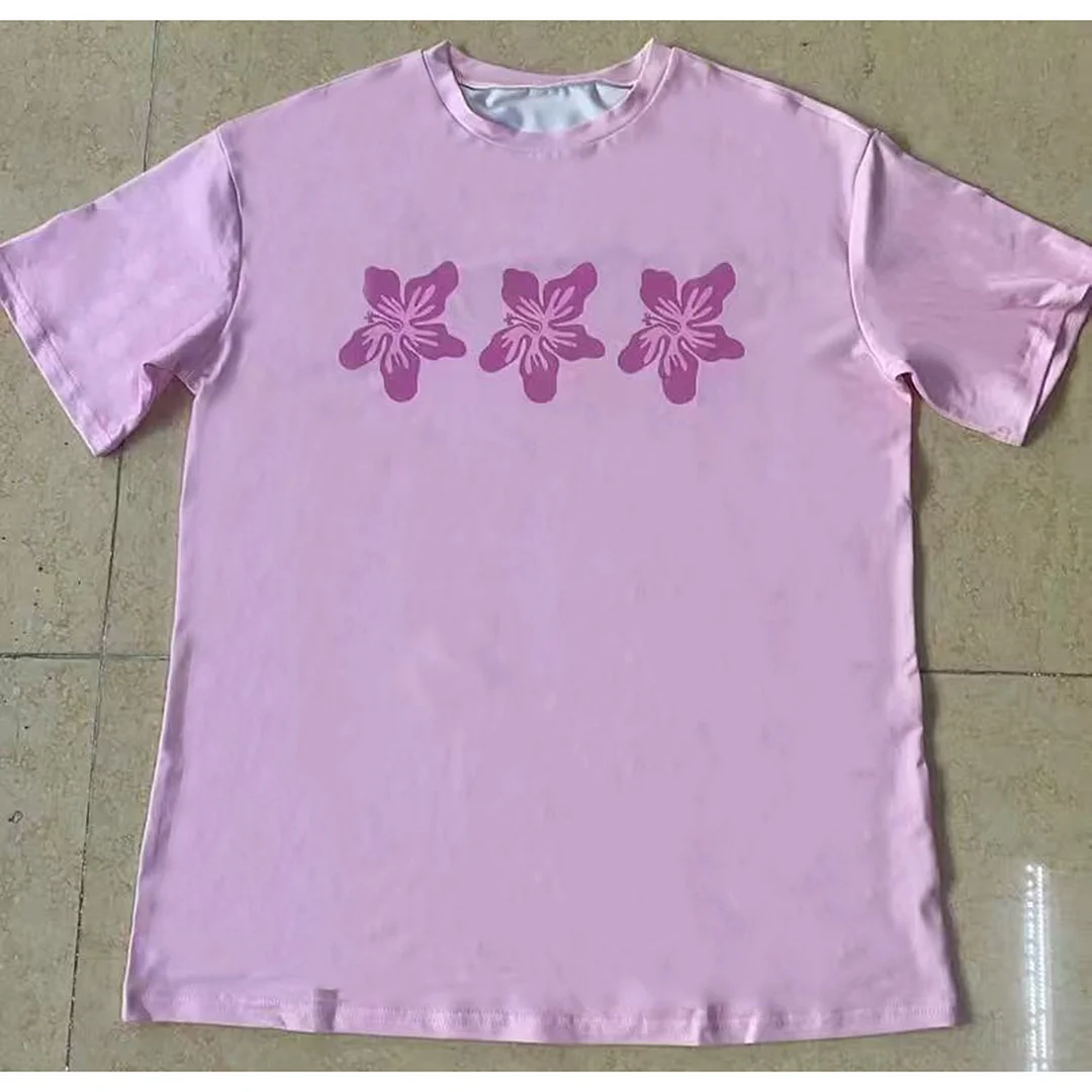 Athvotar Athvotar Print A Wide-Cut Short-Sleeved Women's T-Shirt Large Version Of Casual T-Shirt Top