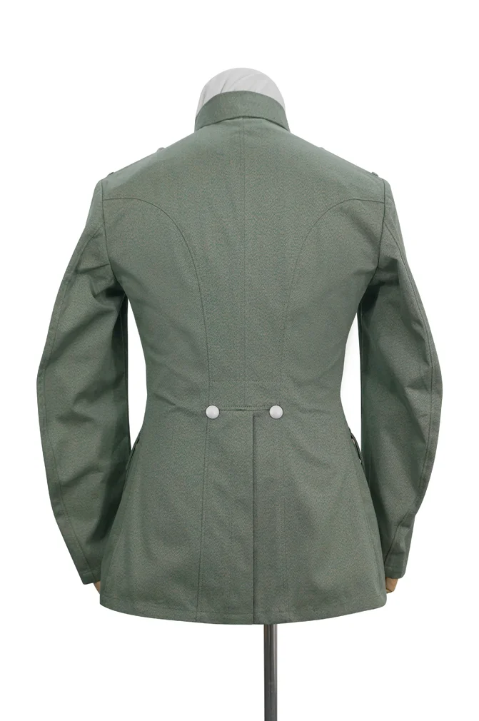   Polizei German General Officer Mottled Green Summer Service Tunic (8 buttons) German-Uniform