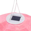 8 inch LED Round Solar Lantern Solid Color Waterproof Pendant Garden Decor