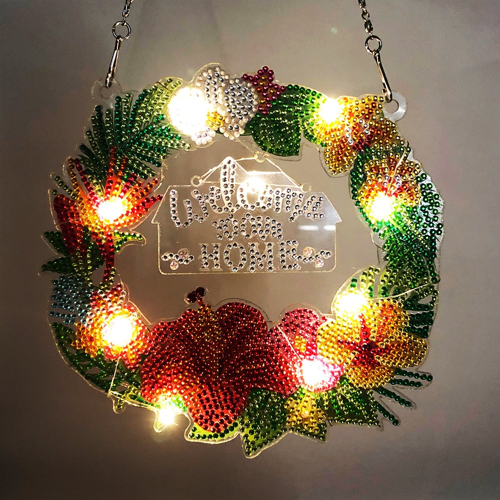 DIY Diamond Painting Wreath