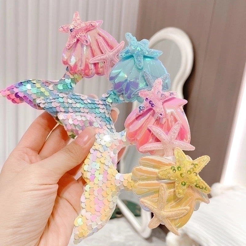 Princess Mermaid Sequin Hair Clip 1 Piece