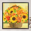 Sunflower Basket-11CT Stamped Cross Stitch 61*61cm/24.02*24.02in(Big Size) tapestrymarket