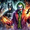 Batman Clown-Full Round Diamond Painting 50*50CM