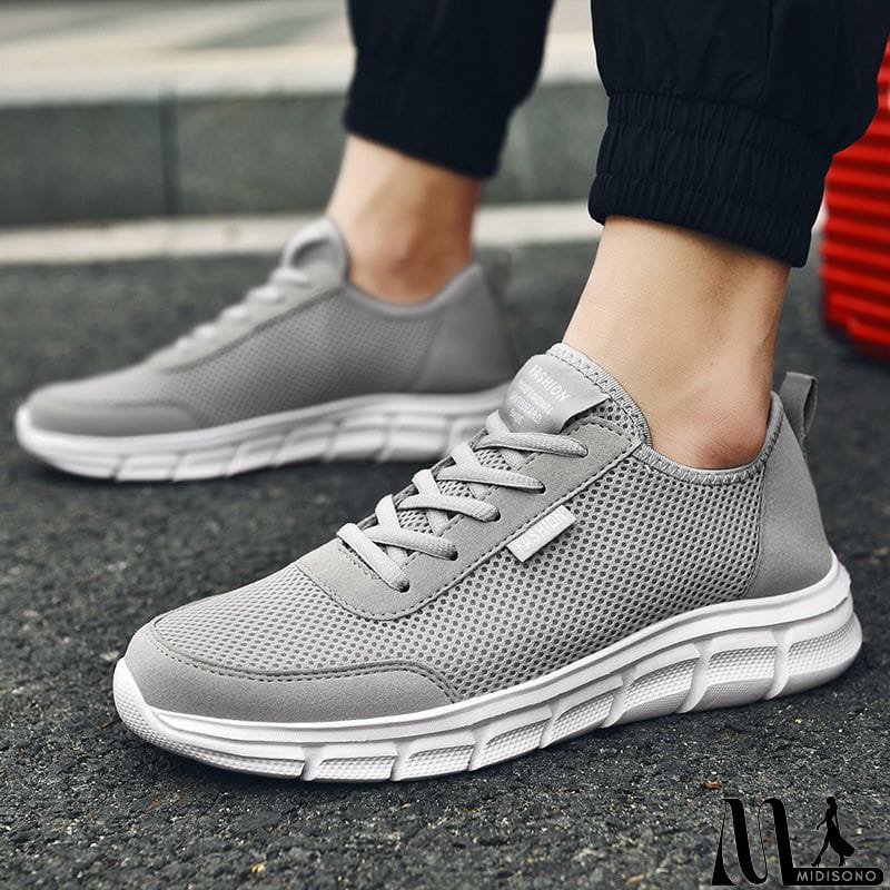 MidiSono - Large Size Cozy Modern Running Sports Sneaker for Men