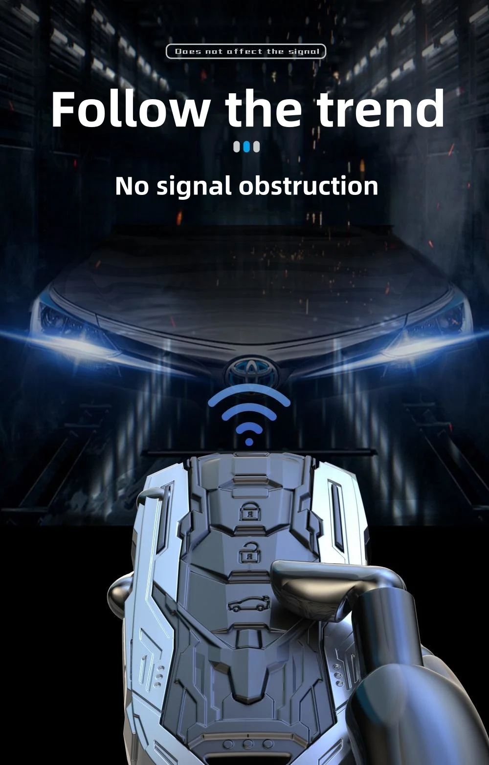 Mecha hardcore car key protective cover