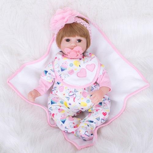 16" Cute Marria Reborn Baby Doll Girl - rebornshoppe