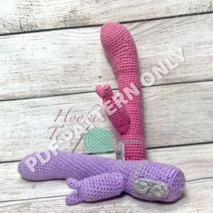 PATTERN ONLY!!! BDSM, Crochet, Sex Toy, Rabbit, Clitoris, Vibrator,  Massager, Replica, Hilarious, Gag, Gift, Funny