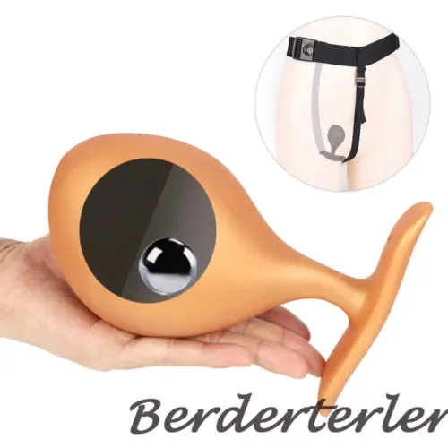 pornhint Pornhint Wearable Anal Plug with Built-in Steel Ball Butt Plug Anal Stimulator Sex Toys