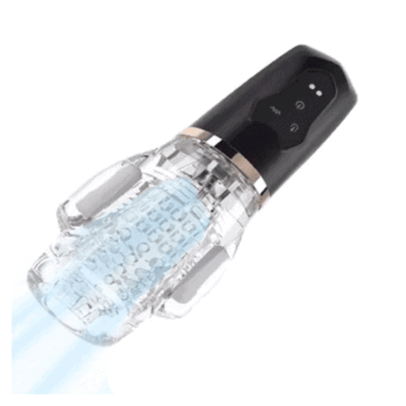 Gawk - 5000 Dual Motors Vibrating & Sucking Male Masturbator With Soft 3d Textured Sleeve By Rose Toy