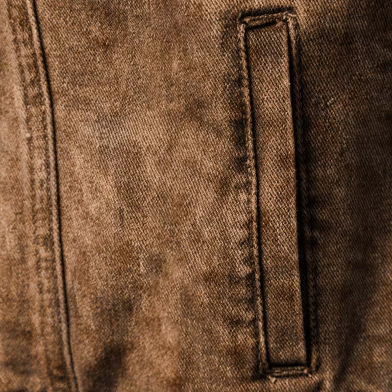 Men's Distressed Denim Jacket-inspireuse