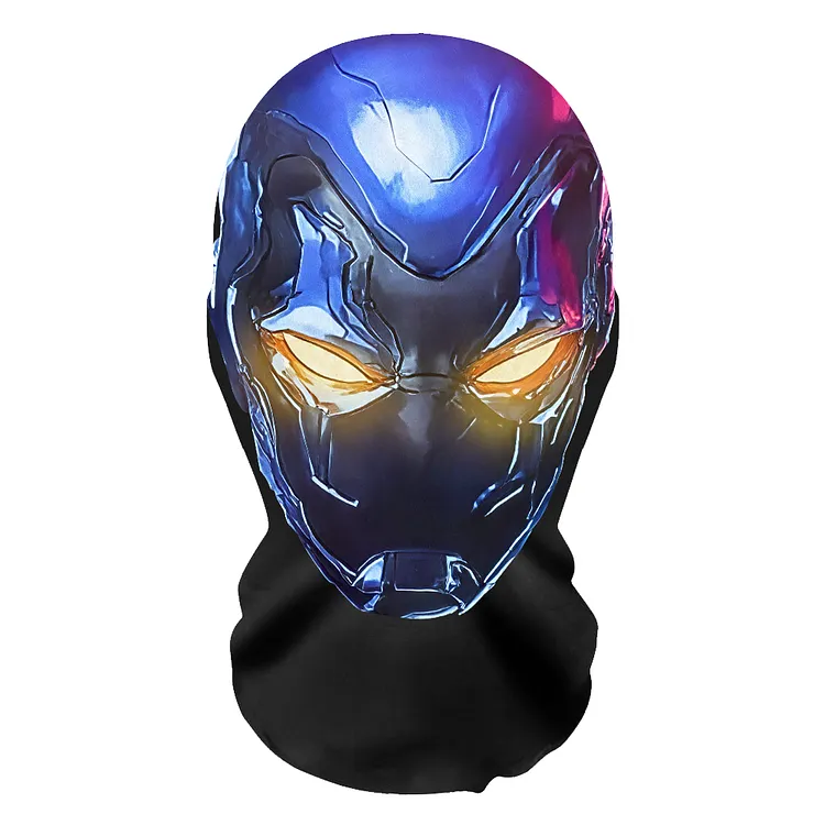 3D Spoof Face Simulation Headgear-Blue Beetle